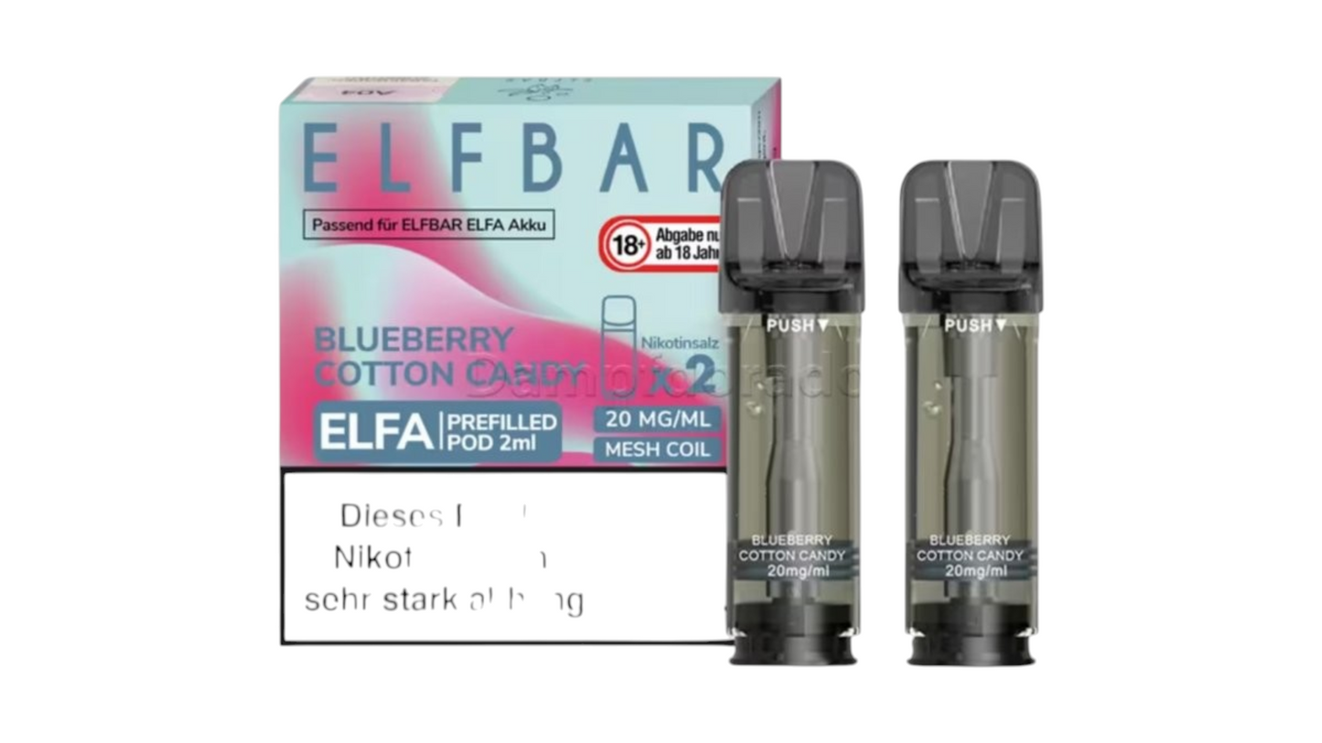 Elfbar Elfa Podx2 Blueberry Cotton Candy