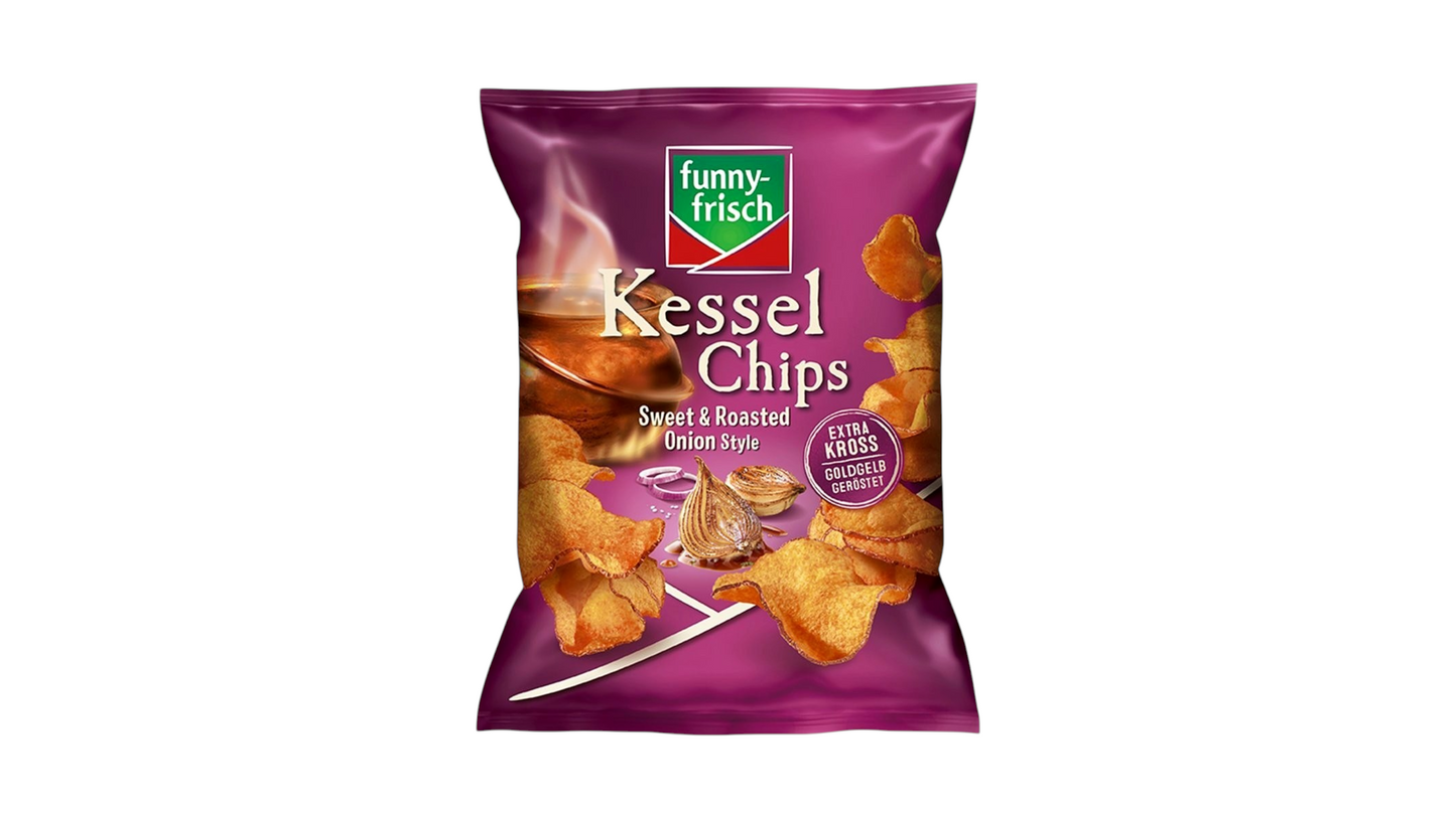 funny-frisch Kessel Chips Sweet & Roasted Onion Style