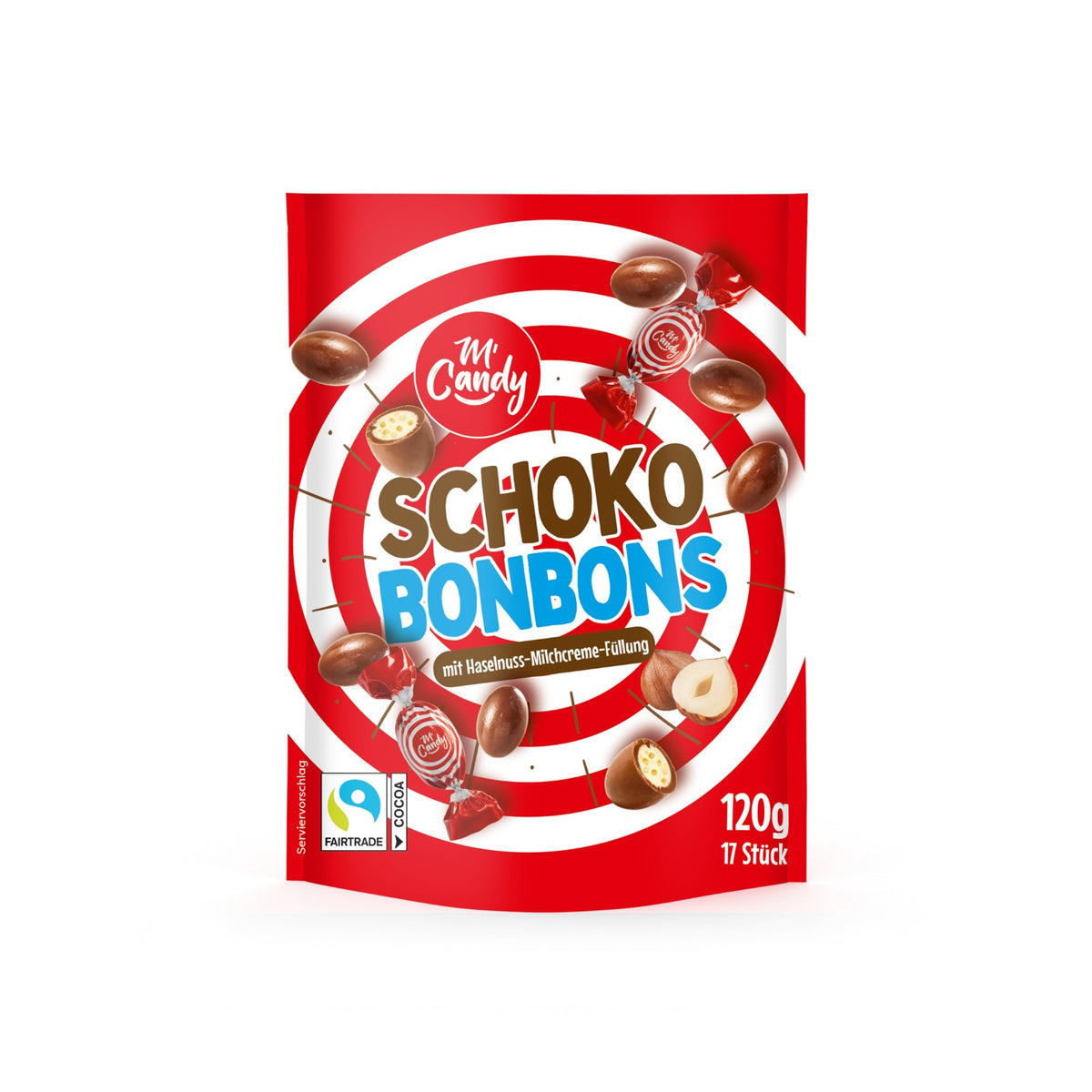 M'Candy Schoko Bonbons Haselnuss 120 g