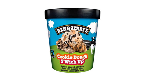 BEN & JERRY'S Cookie Doughs wich up