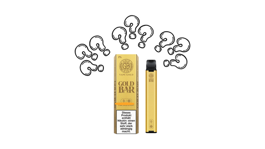 Gold Bar Vape Verschiedene Sorten Mysterie