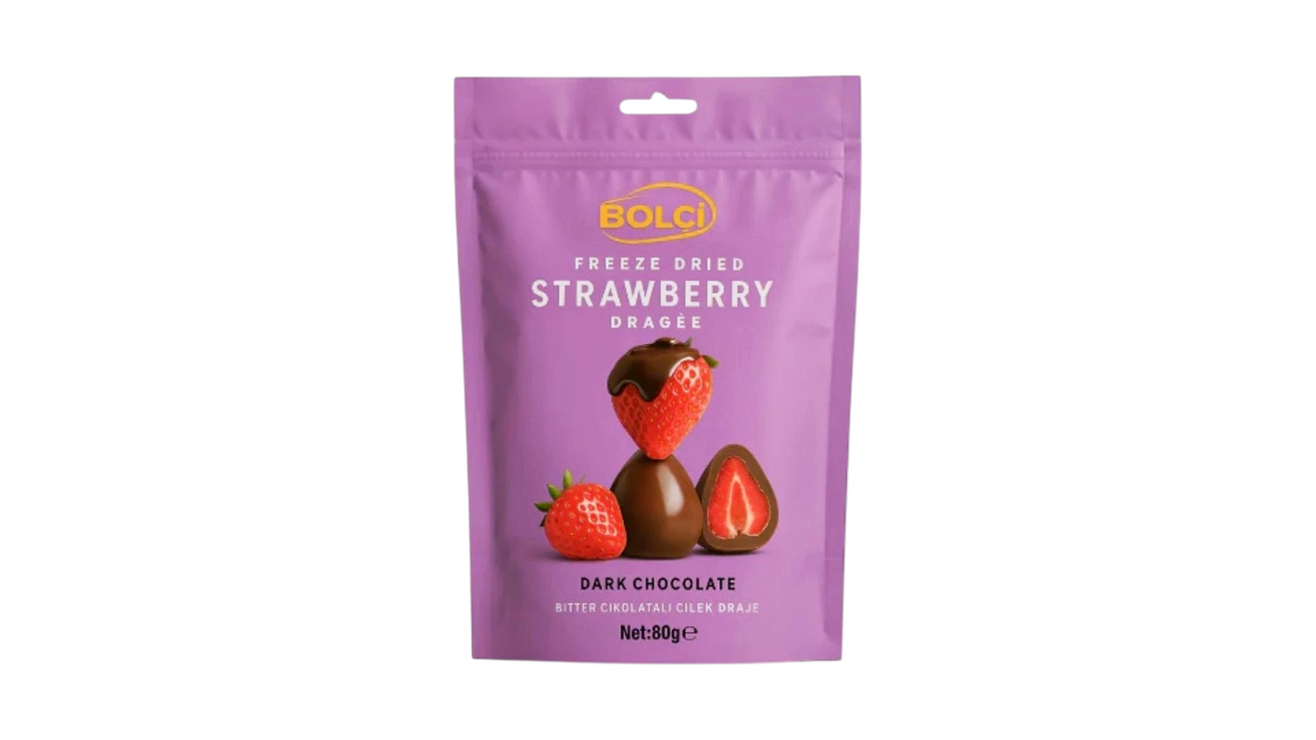 Bolci - Dragee White Chocolate Freeze Dried Strawberry