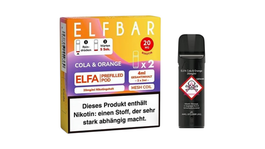 Elfbar Elfa Podx2 cola & orange