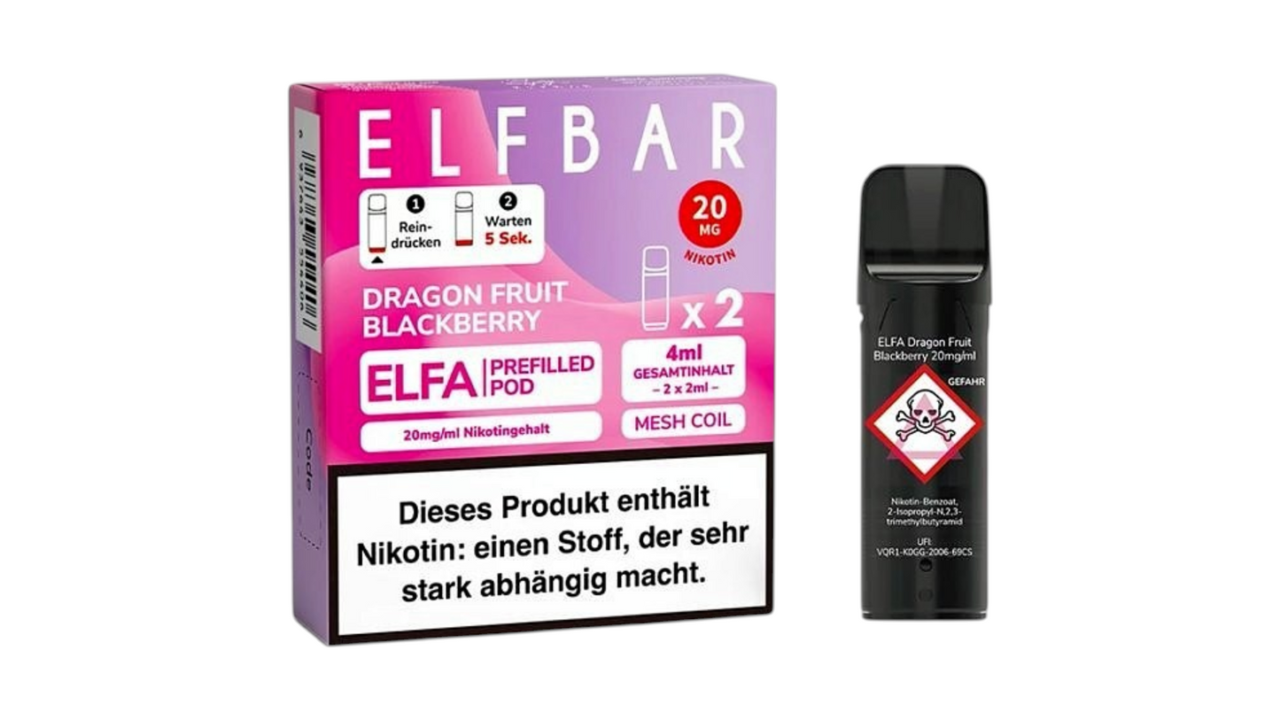 Elfbar Elfa Podx2 Dragon Fruit Blackberry