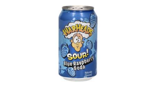 Warheads Sour Blue Raspberry Soda