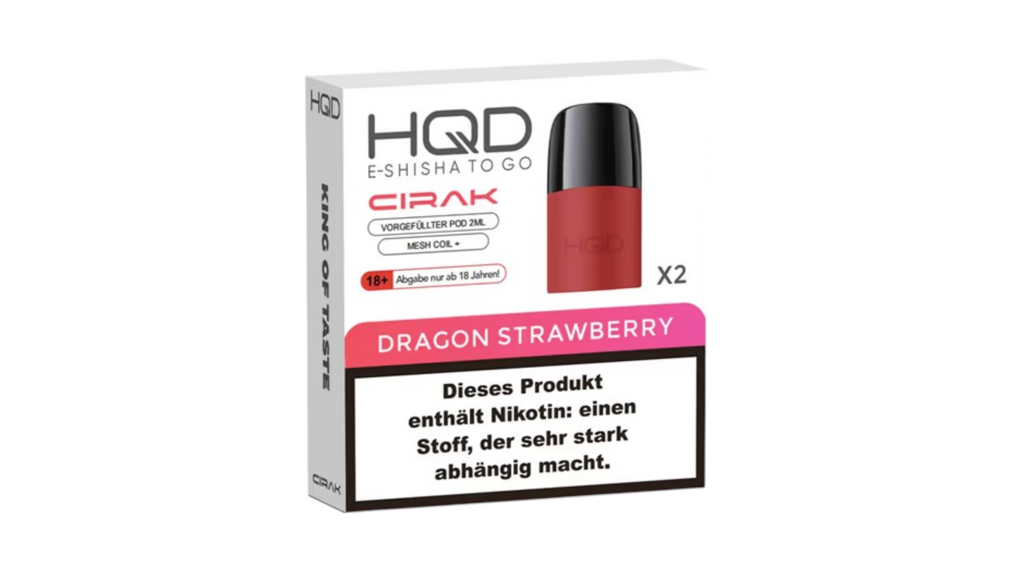 HQD Dragon Strawberry X2 Pod