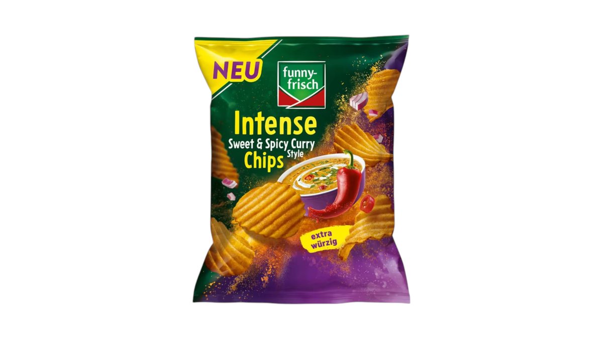 funny-frisch Intense Sweet & Spicy Curry Chips