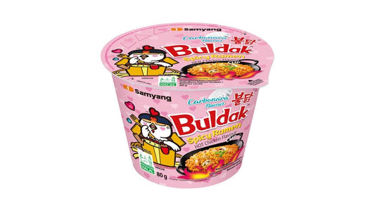 Samyang Buldak Hot Chicken Carbonara Cup, 80 g – All-In-Kiosk Hamburg