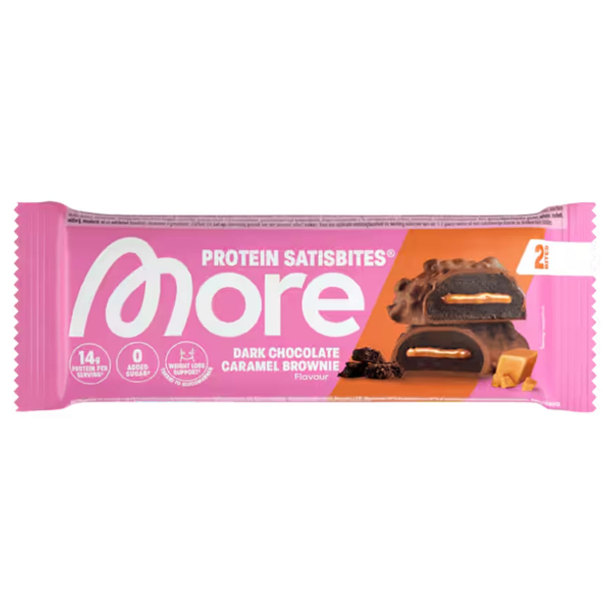 More Satisbites Caramel Brownie 50 g
