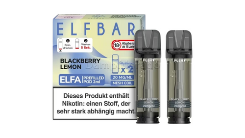 Elfbar Elfa Podx2 Blackberry Lemon